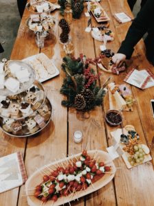 Christmas party table